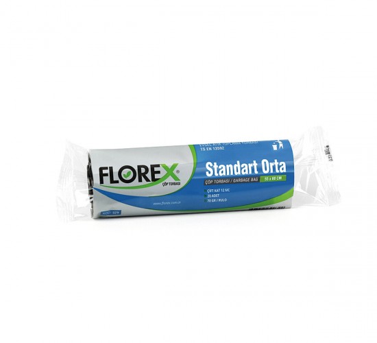 FLOREX-525 ÇÖPSAR ( ORTA BOY ) ( 20PCS) 55X60CM.ÇÖP TORBASI*50=K