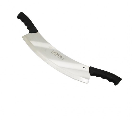 ERİNOX Ç-30 ( ÇİFT SAPLI ) ( ZIRH ) SATIR BIÇAK ( DÖVME PASLANMAZ ÇELİK ) ( BIÇAK=34CM ) ( SAPLI = 53CM )*50