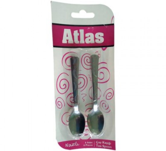 ATLAS-706  6PCS METAL ÇAY KAŞIK*100