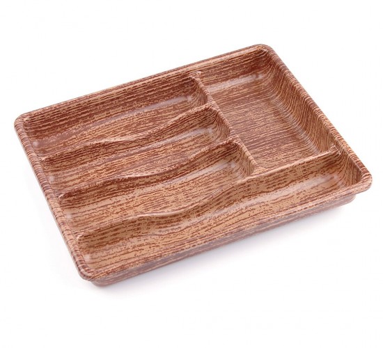 BARONESS BRNS-10888 ( AHŞAP RENK & 5 BÖLMELİ ) ÇEKMECE İÇİ KAŞIKLIK 36X29CM*24