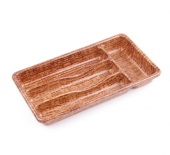 BARONESS BRNS-10887 ( AHŞAP RENK & 4 BÖLMELİ ) ÇEKMECE İÇİ KAŞIKLIK 36X20CM*24