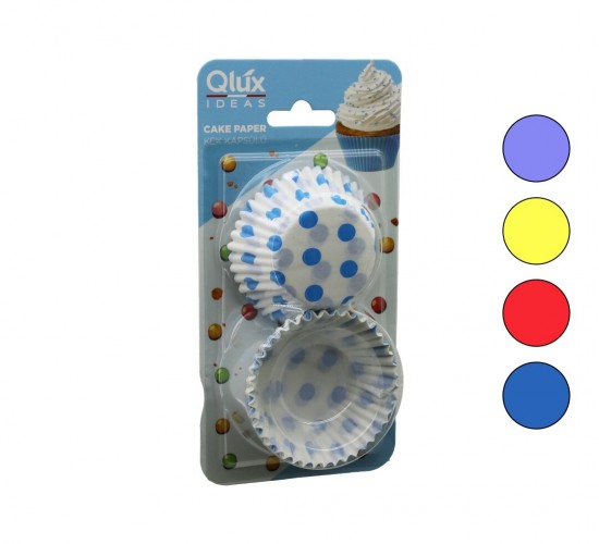 QLUX L-00169 ( BÜYÜK YUVARLAK & BROWNI ) ( KARTELA ) ( KAĞIT ) KEK KAPSÜLÜ*50
