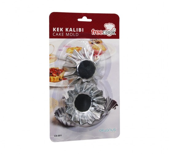 FREECOOK CK-KR-001-002 ( 6PCS ) ORTA BOY METAL KEK KAPSÜLÜ*100