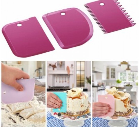 PLASTLİFE KP-101 ( 3PCS ) PLASTİK ST HAMUR KESİCİ & KAZIYICI*96