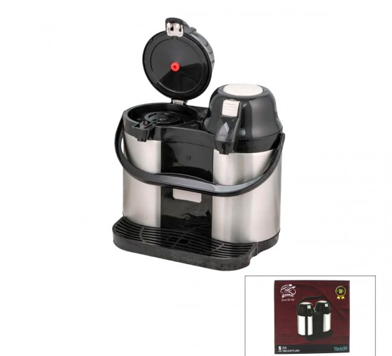 COOKER CKR-2027 ( 5 LT ) LÜX 304 ( ÇİFTLİ ) ÇELİK TERMOS ( POMPALI & MUSLUKLU ) ( TAŞIMA KULPLU & POMPA KİLİT TUŞLU )*3