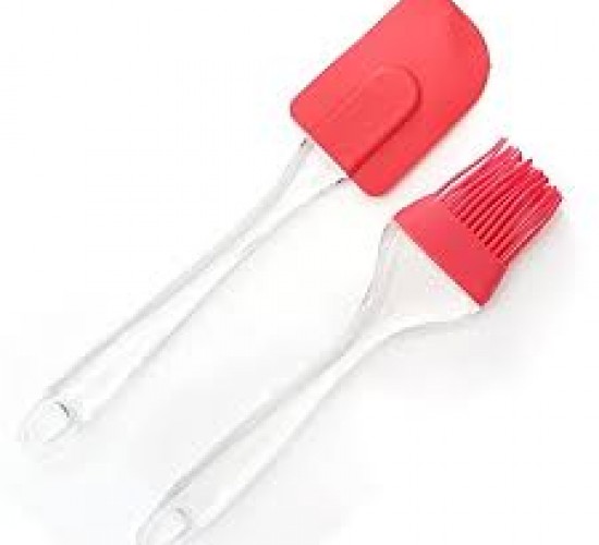 BAYSA-210  ( 2PCS SET ) ( BÜYÜK BOY ) SİLİKON YUMURTA FIRÇASI & SPATULA*10X36