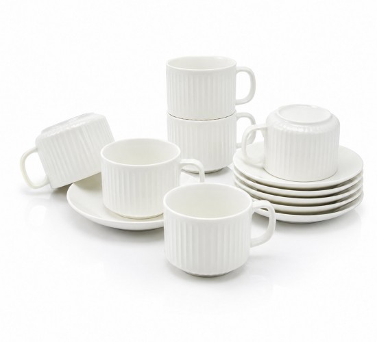 NEWLİFE CLKN-1652-A-B-C-D-E-H ( 12PCS ) PORSELEN KAHVE FİNCANI*18
