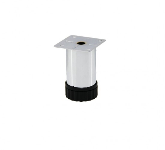 İBİCO ( 90-12136-E-01 ) ( 8CMX42MM ) ( METAL ) TABLALI  ( PLASTİK AYARLANABİLİR PİNGOLU ) KOLTUK BAZA AYAK*10X10