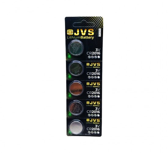 JVS CR-2016 ( PARA PİL ) ( 3V ) ( 5Lİ KART )*400