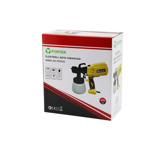 PORTEK PRT-018 ELEKTRİKLİ BOYA TABANCASI 1000 ML.400W*12