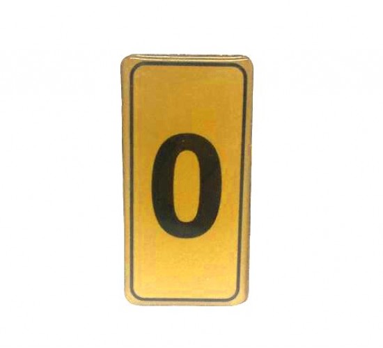 KAPI NUMARASI NO-0 SİLİKONLU YAPIŞKANLI*10X20