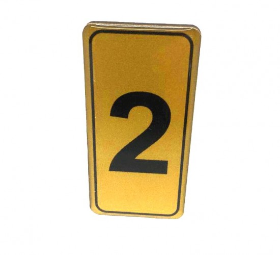 KAPI NUMARASI NO-2 SİLİKONLU YAPIŞKANLI*10X20