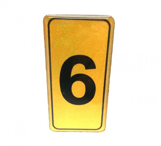 KAPI NUMARASI NO-6 SİLİKONLU YAPIŞKANLI*10X20