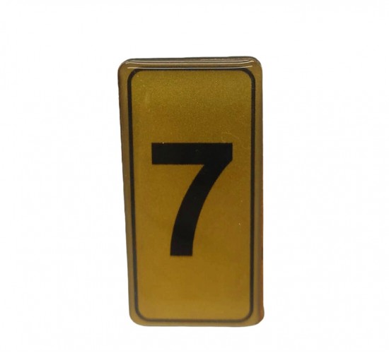 KAPI NUMARASI NO-7 SİLİKONLU YAPIŞKANLI*10X20