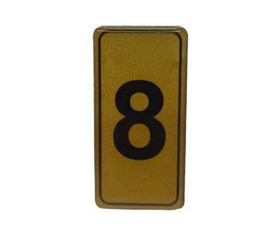KAPI NUMARASI NO-8 SİLİKONLU YAPIŞKANLI*10X20