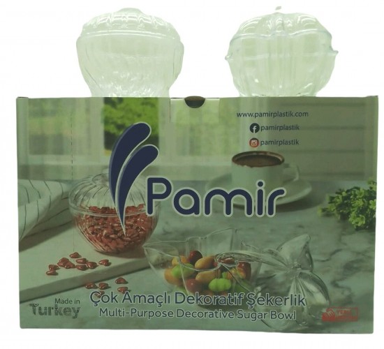 PAMİR PMR-203-204 PERA & KELEBEK MİX MİKA ŞEFFAF ŞEKERLİK*24X4