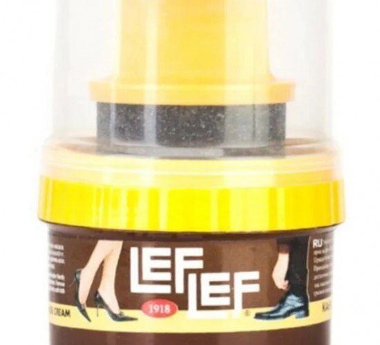 NURİ LEFLEF ( HAZIR ) ( CİLALI SÜNGERLİ ) ( K.KAHVE ) KREM AYAKKABI BOYASI 60ML*12X6