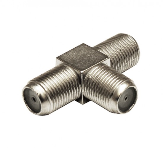ULBAY ULB-003 ( 3LÜ T ) ( EF ARA ) ( 20PCS ) UYDU KONNEKTÖR BİRLEŞTİRİCİ*100