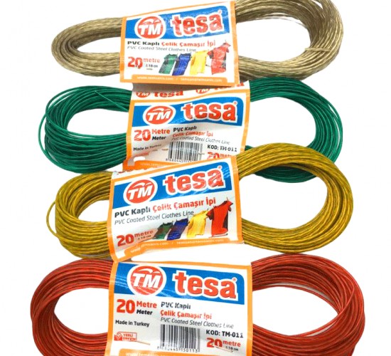 TESA TEMSAN TM-011 ( ÇELİK ) ( 20MT ) ÇAMAŞIR İPİ*12X10