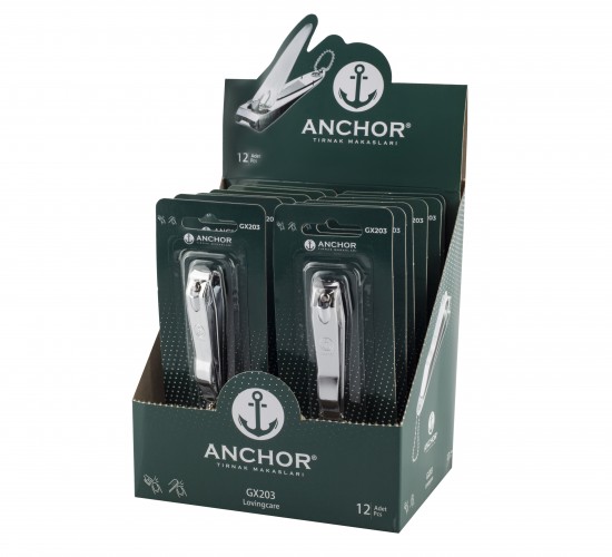 ANCHOR GX-203 ( BÜYÜK GRİ ) TIRNAK MAKASI*12X40