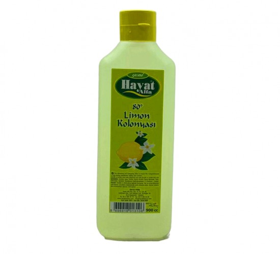 HAYAT ( 900ML ) ( LİMON ) KOLONYA BİDON*24
