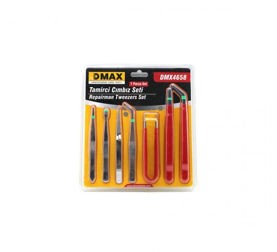RL TOOLS TWEEZER SET RL-TW-7PC LRD-89-71A ( 7PCS ) PROFESYONEL ( TEKNİK ) CIMBIZ SETİ*120