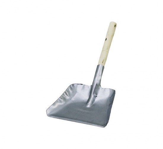 KRT-1063 ( BÜYÜK & GENİŞ= 22X20CM ) ( RENKLİ METAL ) SOBA KÜREK ( AHŞAP SAPLI=33.5CM )*50