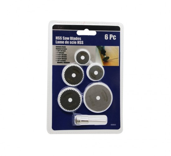 HSS ROUND SAW BLADES-66800-58686 ( 6PCS ) MİNİ YUVARLAK TESTERE BIÇAKLARI 22---44MM*300