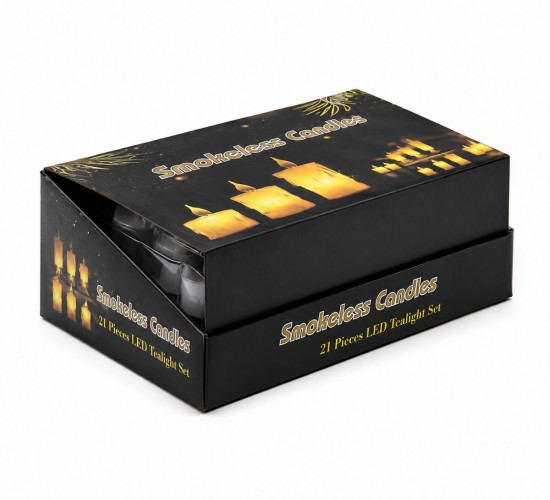 SMOKELESS CANDLES YAKUT-9459 ( BÜYÜK BOY ) ( DAMLA AKAN MUM MODELİ ) ( PİLLİ ) LED MUM*24X20