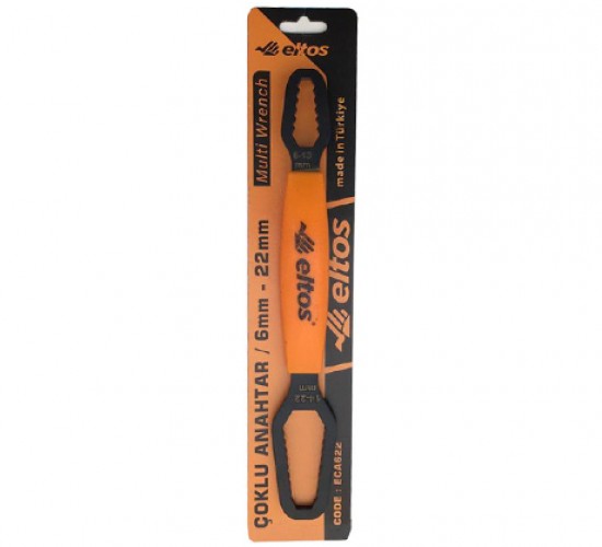 ELTOS ECA-622 ÇOKLU ANAHTAR ( SİYAH ) ( 6MM - 22MM ) ( ÇİFT TARAFLI=M6----M13 & M14----M22MM )*6X12