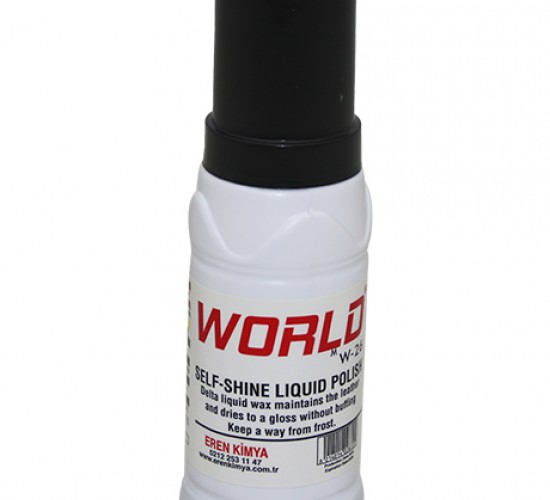 WORLD W-26 ( DERİ ) ( SİYAH ) SIVI LİKİT BOYA SPECIAL PAINT FOR LEATHERS 100ML*12X8