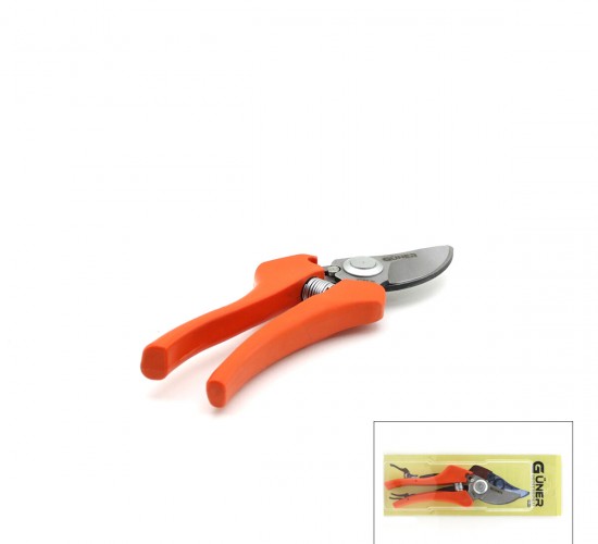 GÜNER GM-5 ( GENİŞ AĞIZ ) ( TURUNCU SAPLI ) ( METAL ) BAĞ MAKASI*100