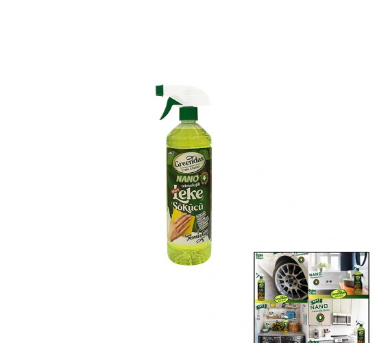 GREENDAS (SİHİRLİ) LEKE SÖKÜCÜ SPREY ( YEŞİL SU ) ( 1LT ) (YAĞ & KİR & PAS TEMİZLEYİCİ) (TÜM YÜZEYLER)*12=K