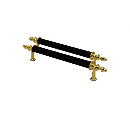 İBİCO-916 ( ORTA & 13CM ) ( SİYAH & ALTIN ) BORU KULP*10X5