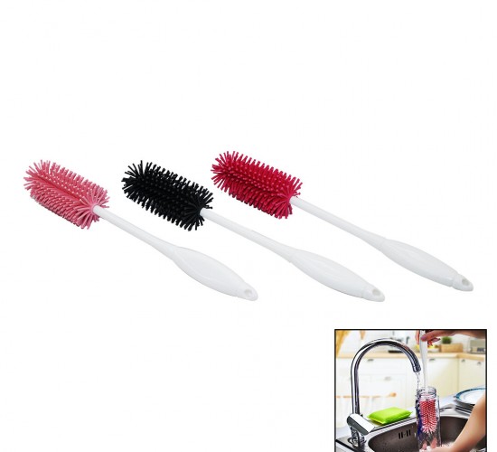PLASTLİFE- KP-139 ŞİŞE & BİBERON TEMİZLEME FIRÇASI SİLİKON ( TERMOS & SÜRAHİ & KAVANOZ & KETTLE & MATARA )*36
