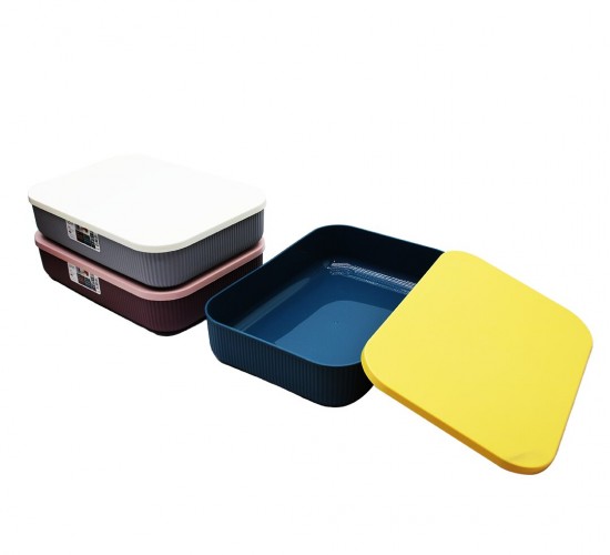 LOVA LV-342 ( 6.8 LT ) SHELL ORGANİZER KAPAKLI KUTU PLASTİK 26.1X37.4X8.2CM*12=K