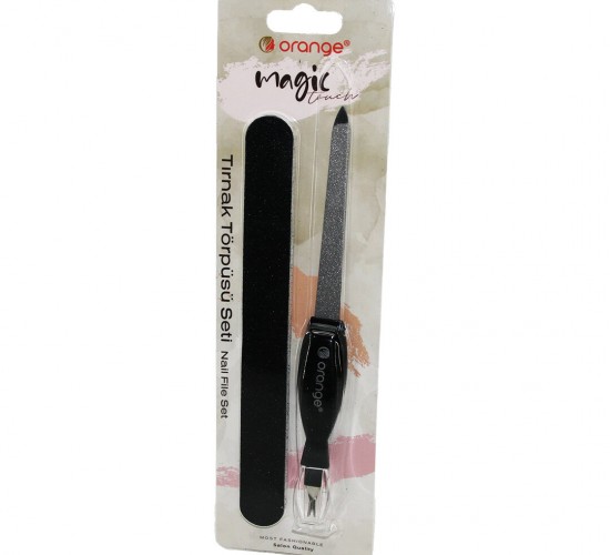 ORANGE MAGİC ORG-052 ( 2IN1+ ZIMPARA) TIRNAK BAKIM SETİ ( TÖRPÜ & TIRNAK ETİ TEMİZLEME & ZIMPARA )*12X50