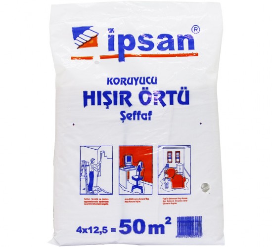 PASS İPSAN 50-M2 ( HIŞIR ) ŞEFFAF KORUYUCU ÖRTÜ*12
