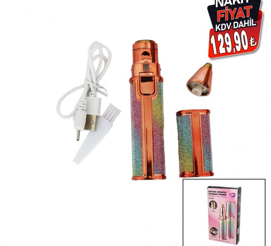 BATTERY OPERATED K-13 HX-203A-B ( 2IN1 BAŞLI & SİMLİ & RUJ MODEL & USB ŞARJLI ) YANAK & BURUN KIL TÜY ALMA MAKİNESİ*120                     qwe05