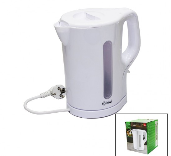 KİWİ KK-3304 ( PLASTİK ) KETTLE SU ISITICISI  (BEYAZ) ( 1.7LT ) (2000W) (OTOMATİK KAPANMA & 360° GÖVDE & KABLO SAKLAMA)*6