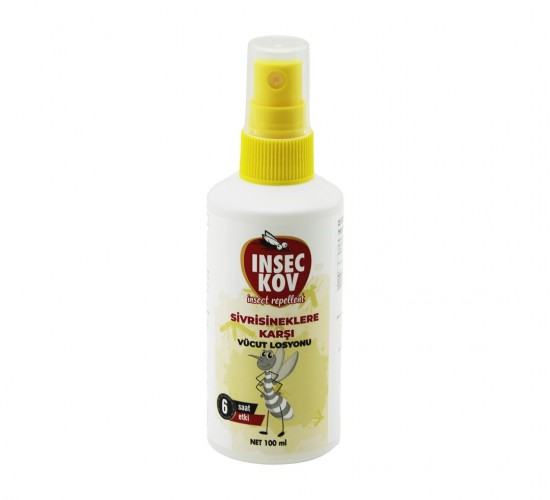 INSEC KOV ( VÜCUT LOSYONU ) SİVRİSİNEK KOVUCU ( SPREY ) ( 100ML ) ( 6 SAAT KORUMA )*12X8