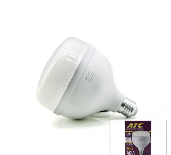 ATC-LW-( 40W ) TORCH LED BULB AMPUL ( BEYAZ & 6500K ) (E27) ( 3100 LÜMEN ) ( 25.000 SAAT ÖMÜR ) ( IŞIK AÇISI=240° ) ( IP40 )*50