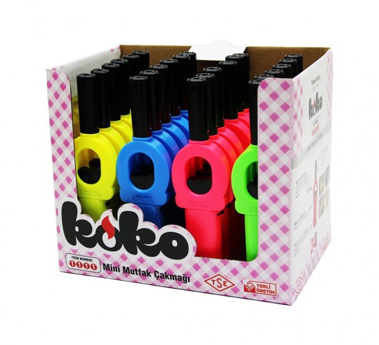 KOKO-1111 RENKLİ PLASTİK OCAK MUTFAK ÇAKMAK*24X12