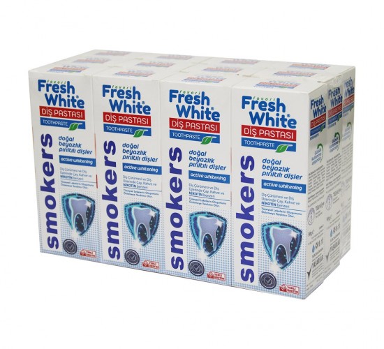 FRESH WHİTE T-SMK-01 DİŞ PASTASI 90GR*12X12