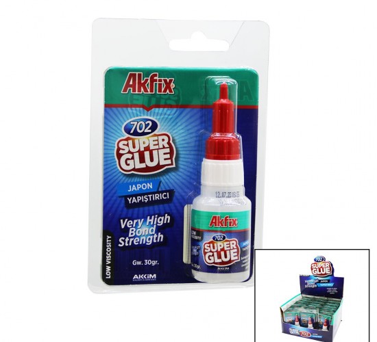 AKFİX-702 GA-023 SUPER JAPON YAPIŞTIRICI 30GR*36X8