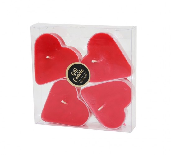 GÜL CANDLE GL-209 ( 4PCS KALP ) ( MİKA KRİSTAL KAPSÜL ) ( KOKULU ) MUM*34=K