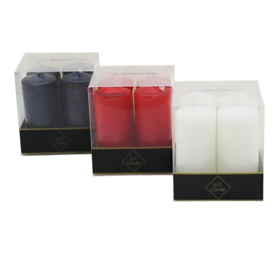 GÜL CANDLE GL-212 ( 4PCS ) ( RENKLİ ) TAKOZ MUM*36=K