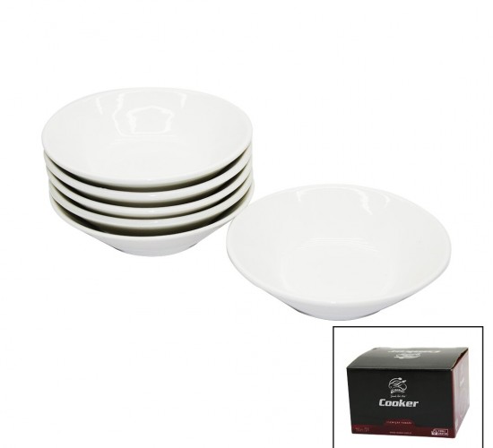 COOKER CKR-4144 ( 6PCS ) PORSELEN ÇAY TABAK*30