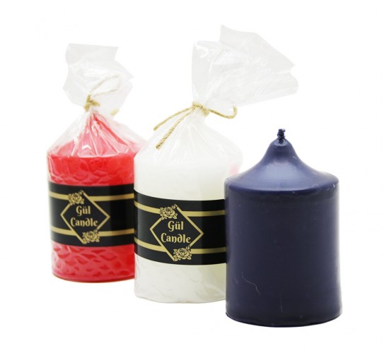 GÜL CANDLE ( 5X7 & KÜÇÜK ) ( RENKLİ ) TAKOZ MUM*40=K