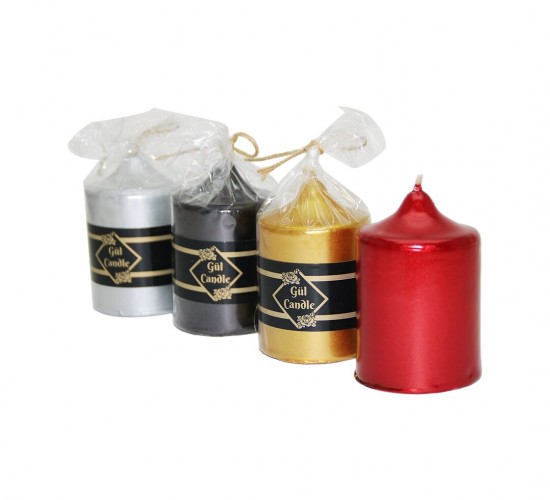 GÜL CANDLE ( 5X7 & KÜÇÜK ) ( YALDIZLI ) TAKOZ MUM*40=K
